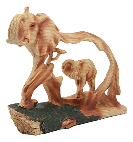 Ebros Elephant And Baby Walking In The Jungle Statue 9