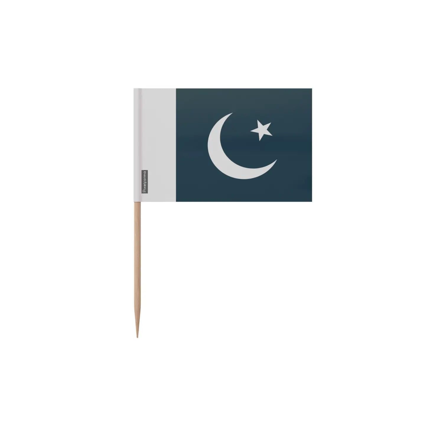 Cure-dents drapeau Pakistan de 8cm idéal pour la décoration de vos burgers