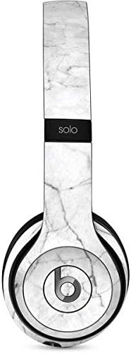 Skinit Decal Audio Skin Compatible with Beats Solo 2 Wired - Officially Licensed Skinit Originally Designed White Marble Design