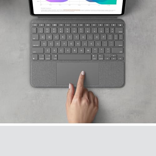 Logitech Logitech Combo Touch Clavier et étui avec trackpad rétroéclairé Apple Smart connector QWERTZ Suisse gri - vue 5