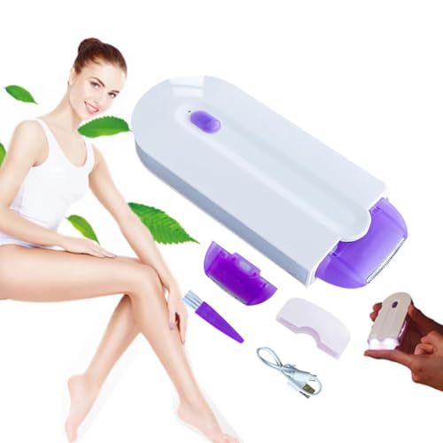 Silky Smooth Hair Eraser,Depilación Sin Dolor,Depiladora Smooth Touch Depilación Indolora para Mujeres,Depiladora Eléctrica Carga USB,Se Aplica En Cualquier Parte Del Cuerpo