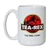 Tea Rex Tea Finds A Way Jurassic Park Parody Funny Mug - 15oz Deluxe Double-Sided Coffee Tea Mug