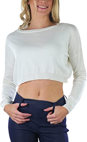 Image of ToBeInStyle Women's Long Sleeve Cropped Sweater