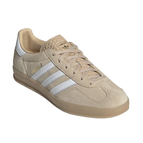 Image of Adidas Women's Gazelle Indoor W Magic beigeFtwr White /Gum 3 9.5 US