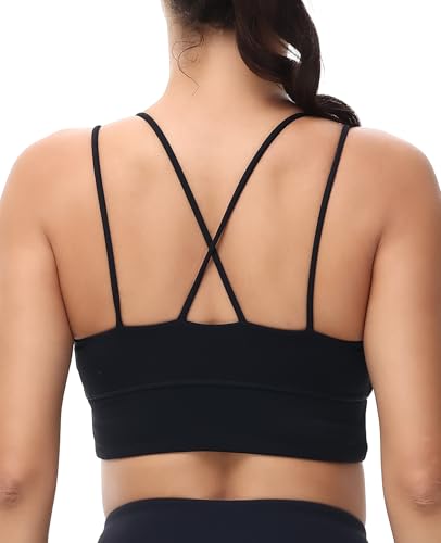 Image of MotoRun Bralettes for Women, Strappy Sports Bra Push up Bralette Sexy Bras Rave Top