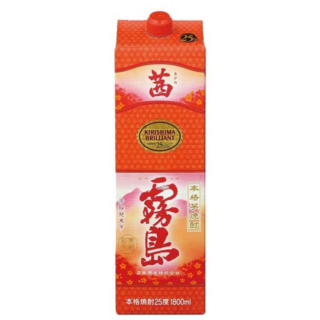 Amazon.co.jp: 茜霧島・赤霧島・黒霧島25度 パック 1800ml×各2本 芋