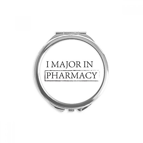 Miroir rond maquillage portable de poche fin pour retouches rapides
