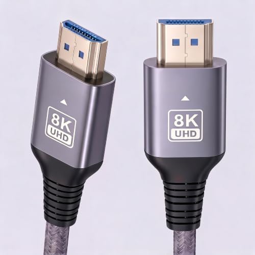 Cabo HDMI 8K 2.1 de 2 m Ultra Rápido 48Gbps Suporte 8K60Hz e 4K12...