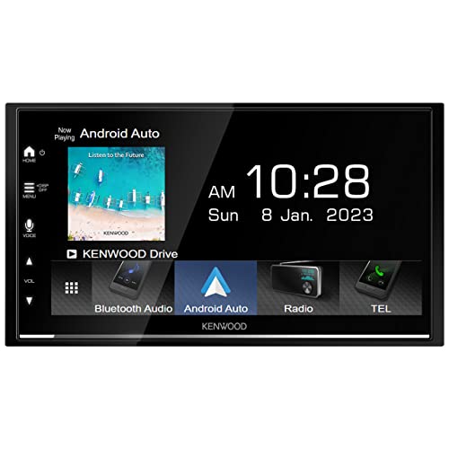 Image of Kenwood DMX7522S Apple CarPlay /Android Auto Digital Media Receiver 6.8 inch WVGA Capacitive Touch Display