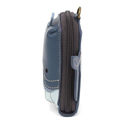 Image of CHALA RFID Cute-C Credit Card Holder Wallet Wristlet - Women Faux Leather Cute-C with Strap