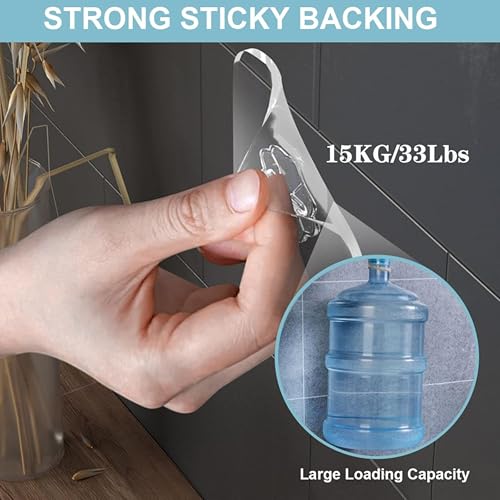 Image of Zulaxy Flower Adhesive Wall Hooks, 10 Pack Heavy Duty Hooks for Wall Hanging, Strong | Self-Adhesive Sticker Hooks for Walls | Waterproof Wall Hanger Hook for Hanging Coats, Keys, and Heavy Items