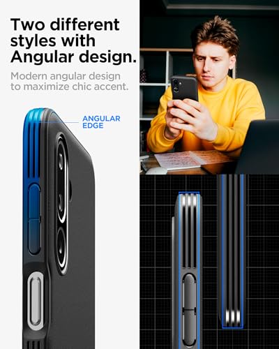Image of Spigen Essential Sand Blast | Samsung Galaxy M36 5G /F36 5G Case [Air Cushion Protection] [Flexible] Galaxy M36 5G /F36 5G Back Cover | TPU - Matte Black
