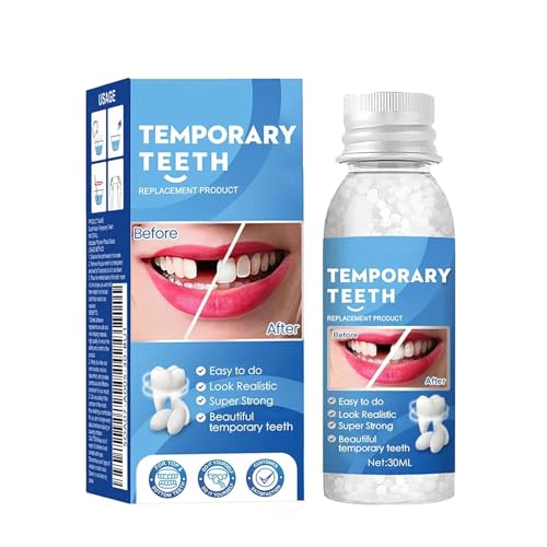 Temporary Tooth Filling Kit, Moldable Tooth Filling Repair Kits, Tooth Repair Beads, Dental Repair Kit Filling for Fake Missing Broken Tooth