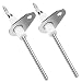 AMI PARTS 2 Pack 0130F00010 New Upgraded Furnace Flame Sensor replace B1172606 B11726-06 20488501 ACS90453BXA P1257001F P1257007F ACS90703BXA P1257002F P1257008F