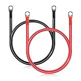 ✔【Hochtemperaturbeständigkeit 】Batteriekabel Kupferkabel Kupfer sind selbstverlöschend und flammhemmend. Beide Enden des Kabels sind mit wärmeschrumpfbaren Rohren abgedichtet, die nicht nur die Temperatur isolieren, sondern auch hohen und niedrigen Temperaturen standhalten können.
