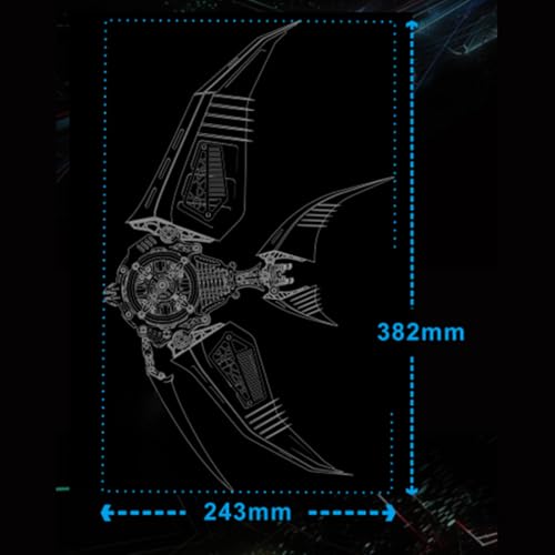 Puzzle 3D in metallo Angelfish per adulti, kit di modelli meccanici realistici, set di costruzione in metallo fai da te con pinne creative, idea regalo unica, puzzle animale assemblato (52 x 38 cm)