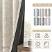 Beauoop Beige Floral Jacquard Blackout Curtains 108 Inches Long 2 Panels for Bedroom Living Room Taupe Flower Chenille Room Darkening Thermal Soundproof Grommet Window Treatments Drapes 52x108