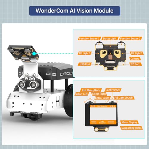 Image of LewanSoul AiNova AI Vision Robot Car for Scratch & Python Programming, Coding Robot Kit STEM Projects Educational Building Robot Open Source Smart Robotic, Standard Kit