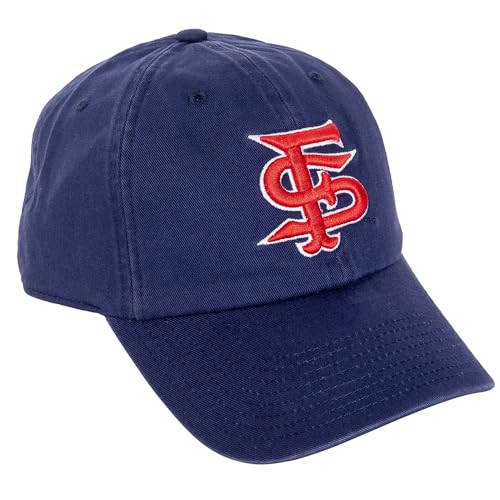 Desert Cactus Caifonia State University Fresno Baseball Hat Bulldogs Embroidered Cap with Adjustable Cloth Strap Adult (Style B) Blue