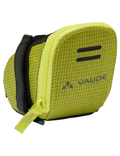 VAUDE Satteltasche Race Light L Luminum, sehr leicht mit Klett-Befestigung, mit reflektierendem Hauptmaterial, Bright Green, Einheitsgröße
