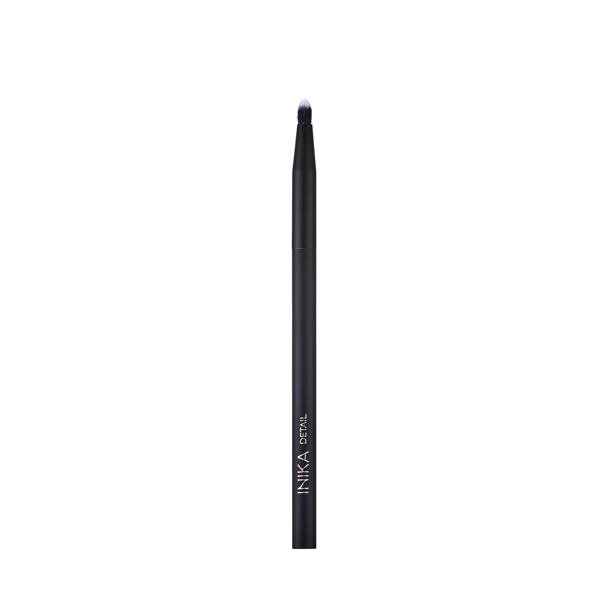 INIKA Detail Brush | Tapered Fluffy Vegan Bristles, Precise Eye Makeup and Concealer application. Powder eyeshadows, Liquid Coverups. Sustainable Cosmetics Brush