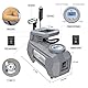 HAUSBELL Reifenkompressor 12V – Digitale Luftpumpe 150 PSI mit Abschaltautomatik, LED-Notlicht & Ventiladapter – Tragbares Autozubehör für schnelles Aufpumpen (Grau)