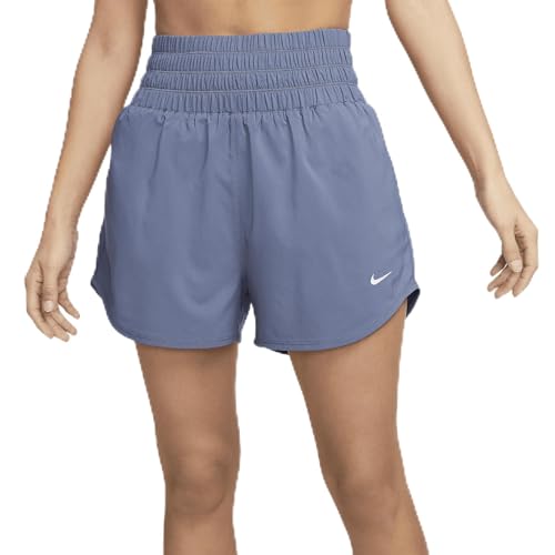 Nike-One-Womens-Dri-FIT-Ultra-High-Waisted-3-Brief-Lined-Shorts-Diffused-Blue-DX6642-491-Size-Small