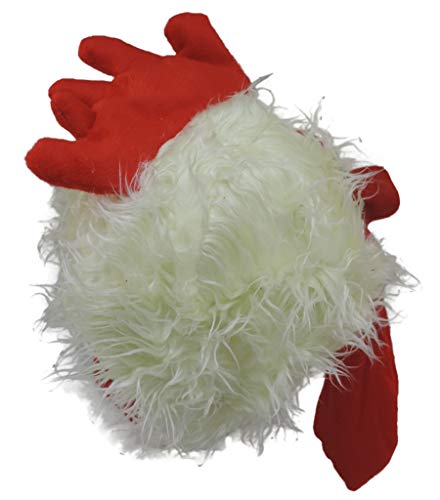 Jacobson Hat Company Chicken Rooster Plush Mask Hat, Red, Size Large