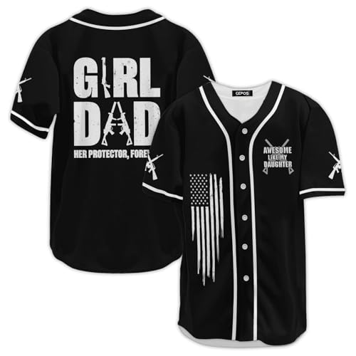 La Mejor Recopilación de dia del padre beisbol que Puedes Comprar On-line. 43 GEPOS - Camisa de béisbol para papá, playera de fútbol para padre, regalos para papá de hija hijo, regalos para papá, talla S