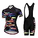 Hotlion Damen Radtrikot Sets Trägerhose Sommer Fahrradbekleidung Fahrradbekleidung