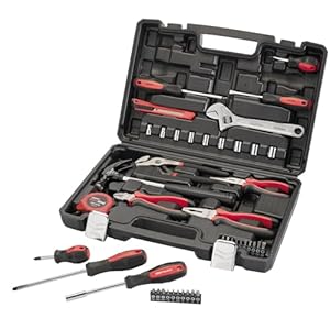 Draper 70382 Redline Tool Kit (43 stuks) DIY Toolkits, rood en zwart, One Size