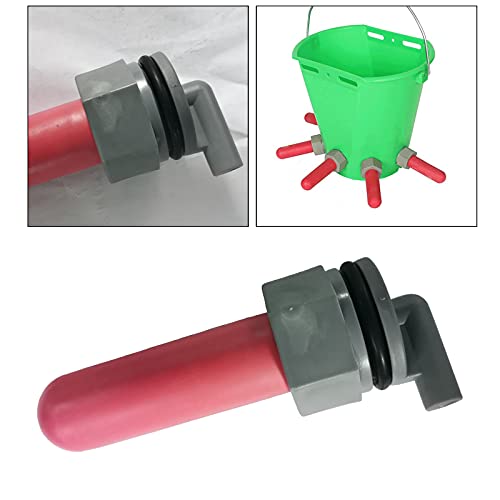 Kesoto Bucket Nipple Animal Plastic Sheep Lamb Feeding Bucket Teats Lamb Feeder 5 cm