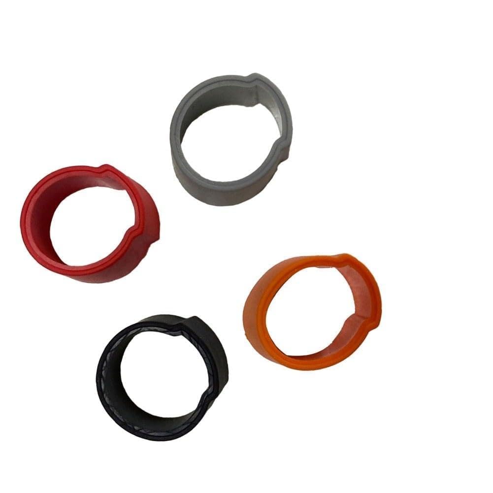 Abrazadera fija de silicona para saxofón tenor, soprano y saxofón tenor, elástico, antideslizante, 3 Á 2 cm