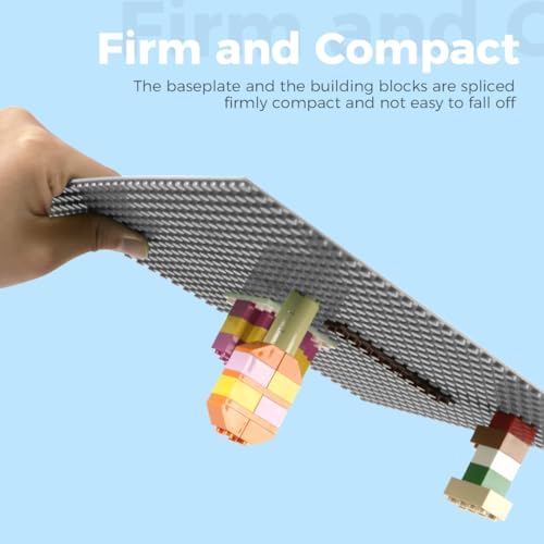 Image of Classic Baseplates Building Plates-10 inch x 10 inch Building Boards,100% Compatible with All Major Brands and Activity Table, Creative Platforms Mats for Toy Bricks (Gray-4, 4 Pack)