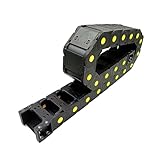 ASDJKL Industrial Equipment 1 Meter 25x75mm Semi-Closed Type Drag Chain Wire Carrier Enhanced Plastic Towline Machine Transmission Cable Towing Chain(R125)