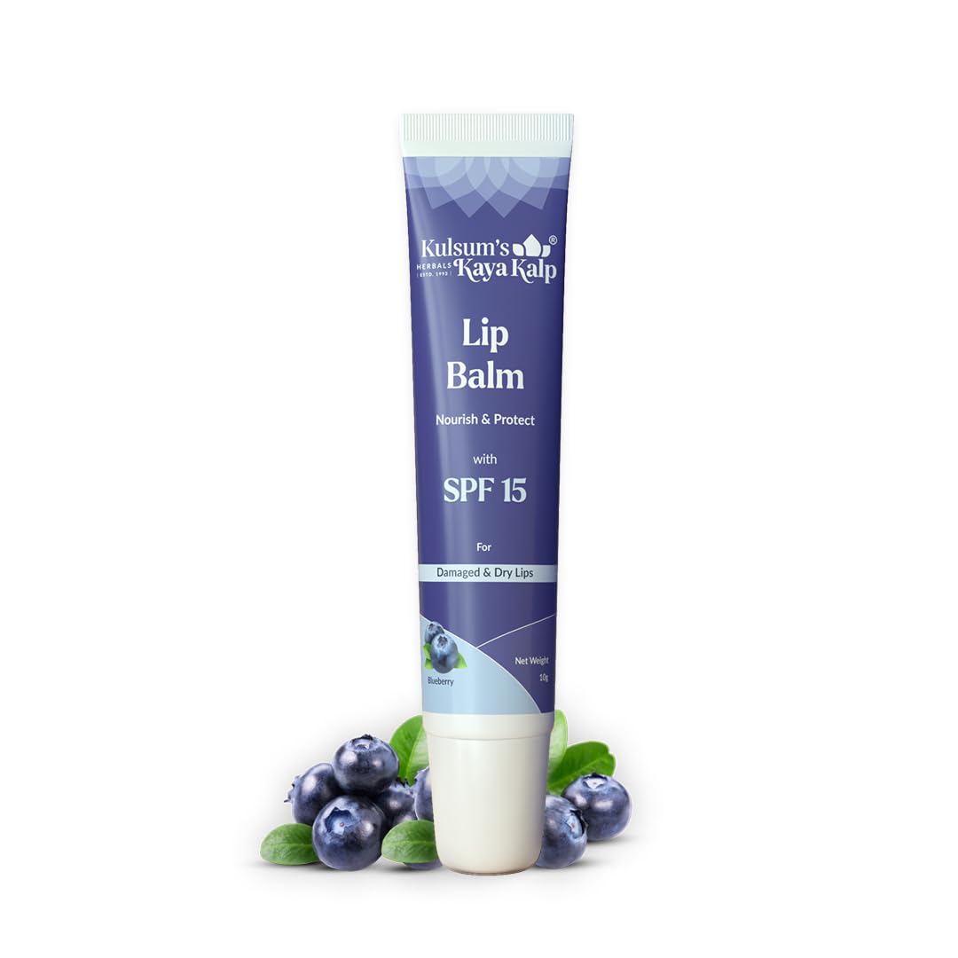 Kulsum's Kaya Kalp Herbals Blueberry Lip Balm with SPF 15, for Deep Nourishment, Ideal for Men & Women, 10 g-picture-50