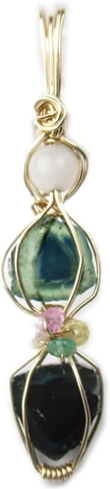 496.牡羊座の方！14kgfウォーターメロントルマリンとクリソプレーズ