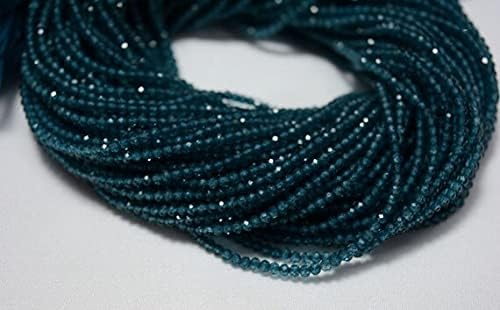 Perles rondelles facettées bleu de Londres pour fabriquer un cadeau de naissance ou d'anniversaire