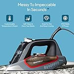 Bartnelli Pro Luxury Steam Iron for Clothes | New Powerful Steam Technology | Non-Stick Ceramic Soleplate, 1700 Watts with 3-Way Auto Shut Off, Premium Built Quality & Durability - Image 3