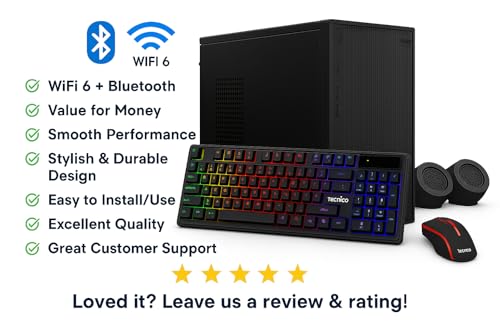 Image of TECNICO Student Learning Desktop Set, 20 inch HD All-in-One Computer, Dual Core, 8 GBDDR3 RAM, 128 GB SSD, 20 inch LED Monitor,Keyboard & Mouse, Webcam, Headphone &Mic, WiFi