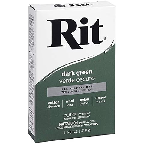 Rit Dark Green Fabric Dye Powder Cover