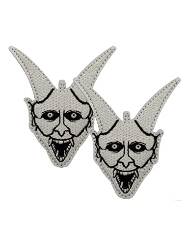 AliPlus 2PCS Witch Patches Luminous Morale Patch Hook and Loop