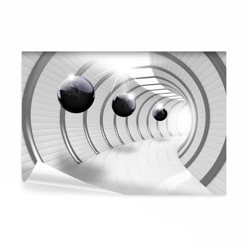 decomonkey Fotomural con efecto 3D abstracción 450x315 cm XL Papel pintado Mural fotográfico Papel pintado mural Papel pintado para paredes Esferas