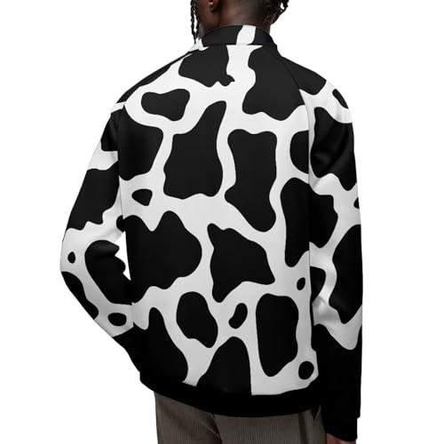 FUSURIRE Men's Varsity Bomber Jacket Zip Up Sweatshirts Long Sleeve Coat Athletic Sweater Sportswear Windbreaker XS-5XL2