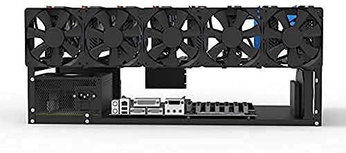 Amazon.co.jp: 6/8GPU マイニングリグフレーム スチール製オープンエア 