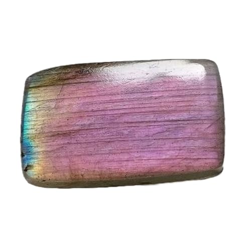 Labradorite violette naturelle 28x17x5mm pour fabrication bijoux collier bague