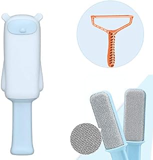 Pet Hair Remover Brush, Double-Sided Pet Hair Remover Brush with Self Cleaning Base