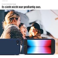 Zuvirelx Silikon Handyhülle für iPhone SE 2nd 3rd 2020/2022, iPhone 8/7 Hülle, Weiches Griff, Dünne, Minimalistisch, Stoßfest, rutschfest, Taschenpassend - Dunkelblau – Ansicht 6