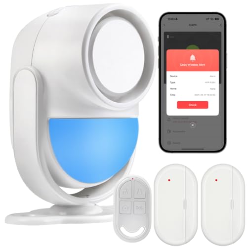 Cokuct Home Alarm System, WiFi PIR Motion Sensor Alarm