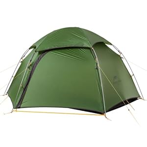 Tente Naturehike Cloud Peak 2 Personnes,Tente de Camping,Tente dôme Coupe-Vent et imperméable,4 Saisons,Facile à Installer,Tente Sac à Dos légère pour Le Trekking,la randonnée avec Une Empreinte